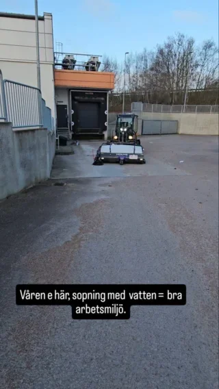 Vårstädning med maskin